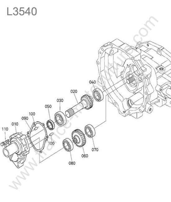 Arbre entree hst KUBOTA L3540