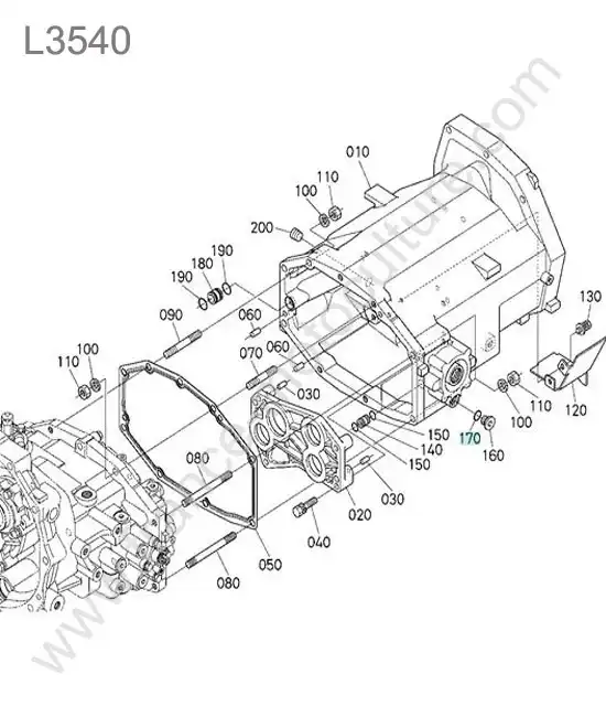 Carter intermediaire KUBOTA L3540
