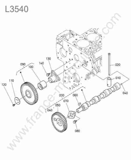 KUBOTA - L3540 : Arbes cames