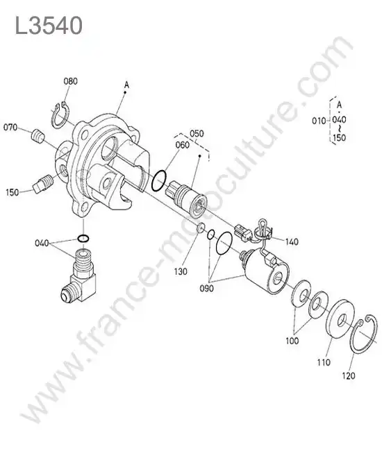 Soupape prise force KUBOTA L3540