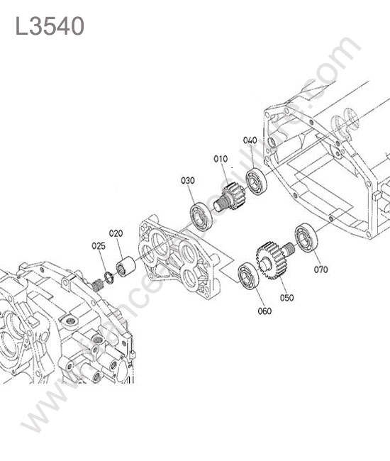 Prise force intermediaire KUBOTA L3540