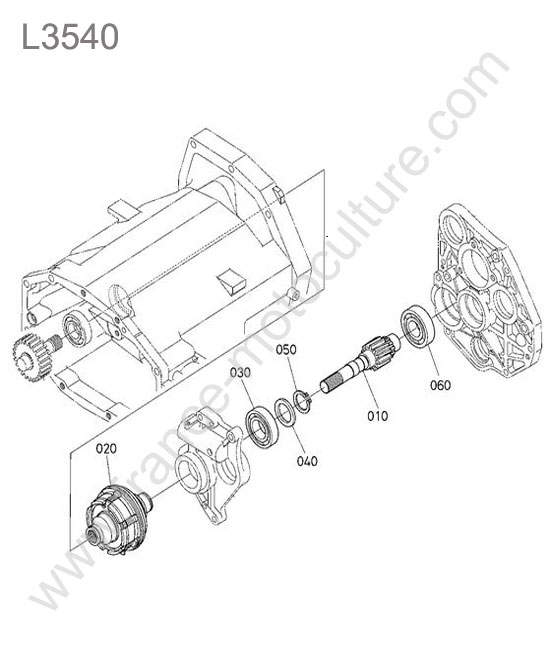 Embrayage prise force KUBOTA L3540