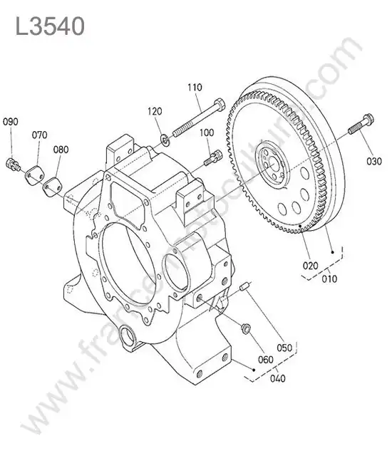 Volant moteur KUBOTA L3540