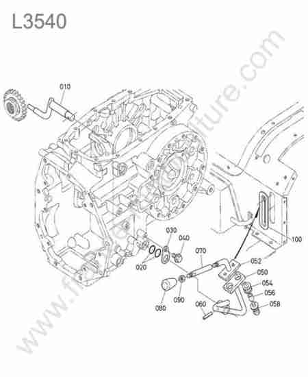 KUBOTA - L3540 : Levier roues avant