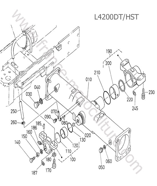 Carter differentiel avant KUBOTA L4200