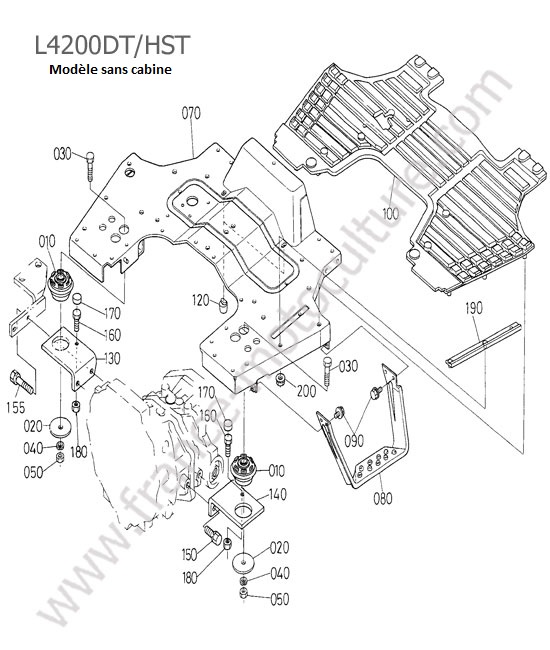 Marche pied KUBOTA L4200
