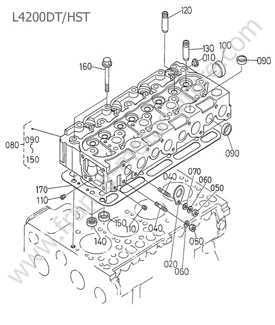 Culasse KUBOTA L4200