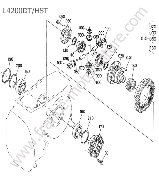 Differentiel arriere KUBOTA L4200