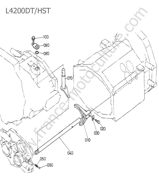 Fourchette inverseur KUBOTA L4200