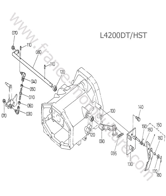 Commande avancement KUBOTA L4200