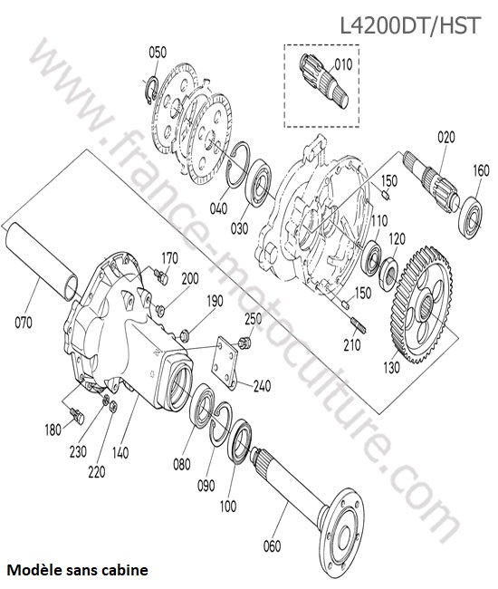Essieu arriere KUBOTA L4200