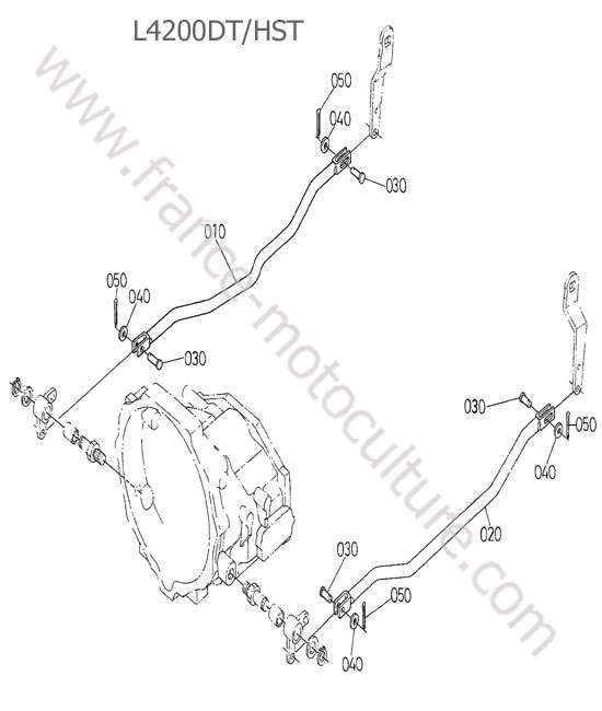 Commande freins KUBOTA L4200