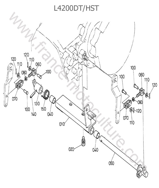 Commande freins mains KUBOTA L4200