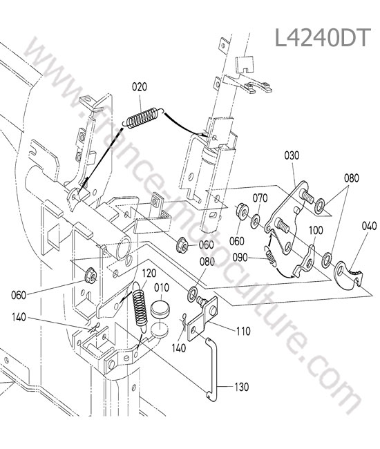 Levier inclinaison KUBOTA L4240