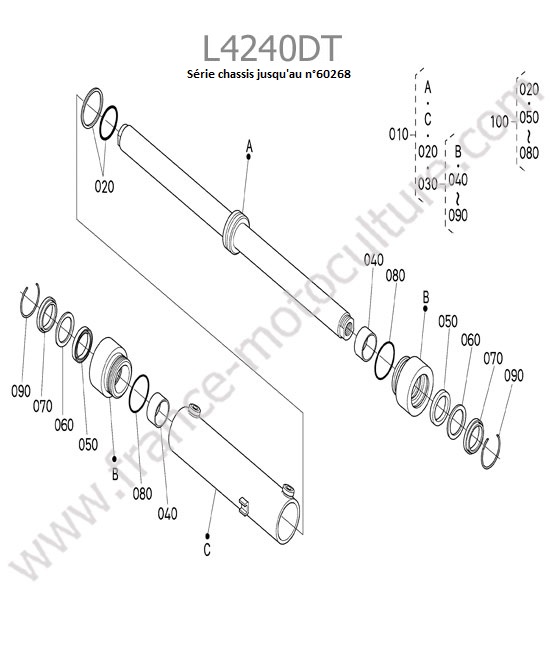 Verin direction (60268) KUBOTA L4240