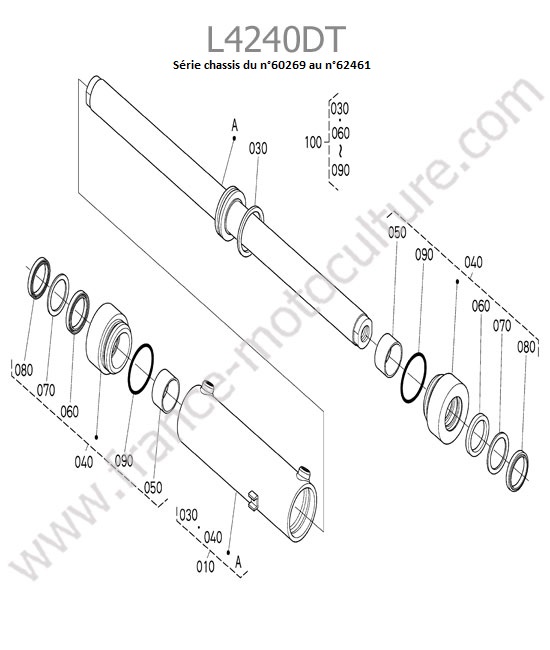 Verin direction (60269 a 62461) KUBOTA L4240