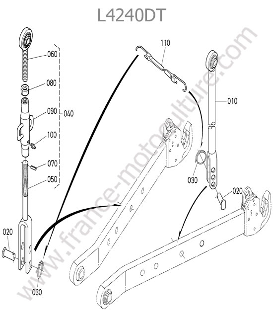 Chandelles KUBOTA L4240