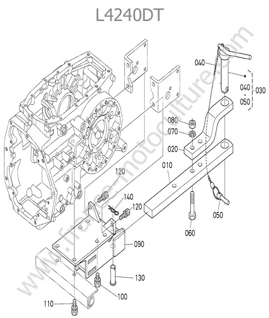 Attelage arriere KUBOTA L4240