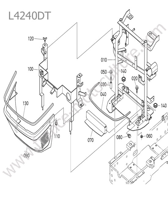 Support capot avant KUBOTA L4240