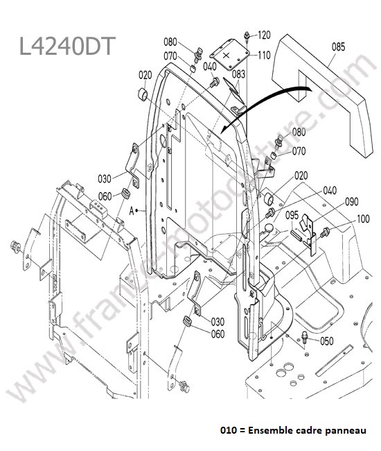 Cadre tableau KUBOTA L4240