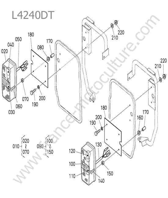 Feux clignotants avant KUBOTA L4240