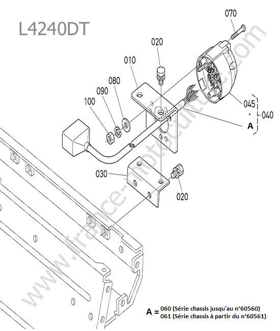 Prise remorque KUBOTA L4240
