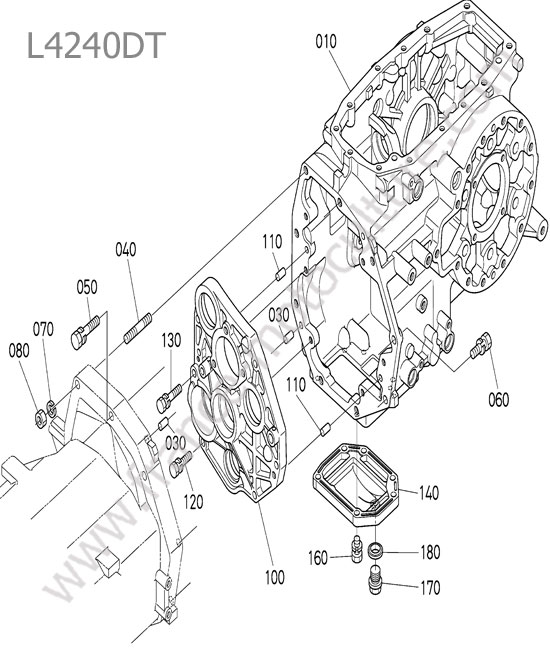 Carter de transmission KUBOTA L4240