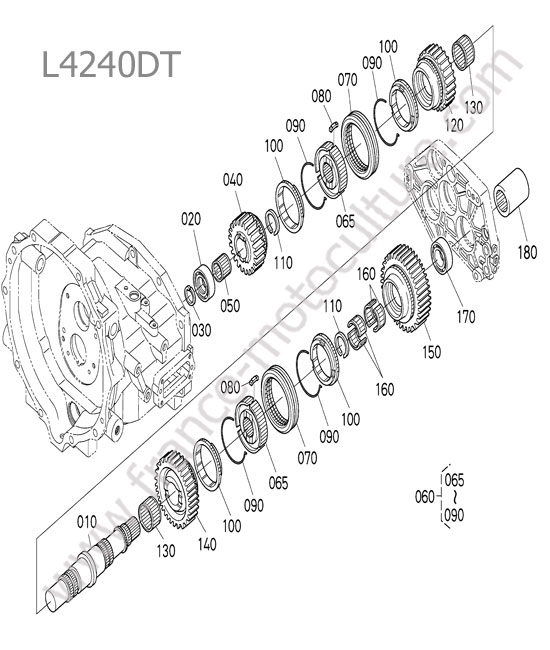 Arbre de renvoi KUBOTA L4240