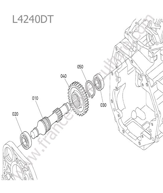 Arbre engrenage rampante KUBOTA L4240