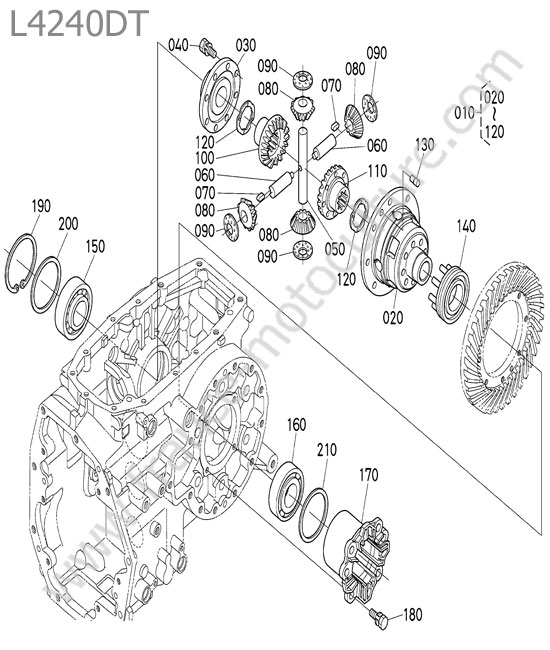 Differentiel arriere KUBOTA L4240
