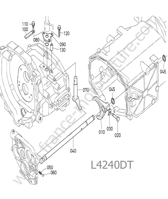 Fourchette inverseur KUBOTA L4240