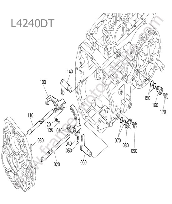 Fourchette changement gamme  KUBOTA L4240