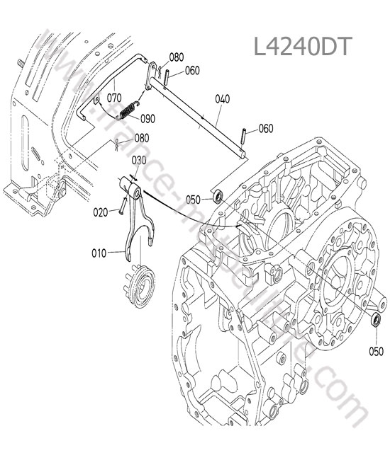 Fourchette blocage differentiel KUBOTA L4240