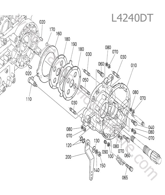Frein gauche KUBOTA L4240