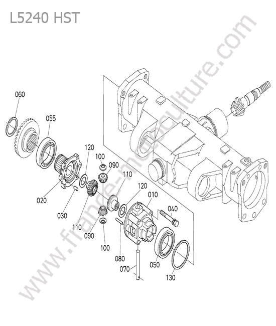Differentiel avant KUBOTA L5240
