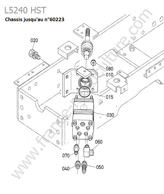 Servo direction - serie avant 60223 KUBOTA L5240