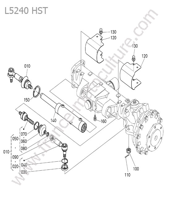 Rotules direction KUBOTA L5240