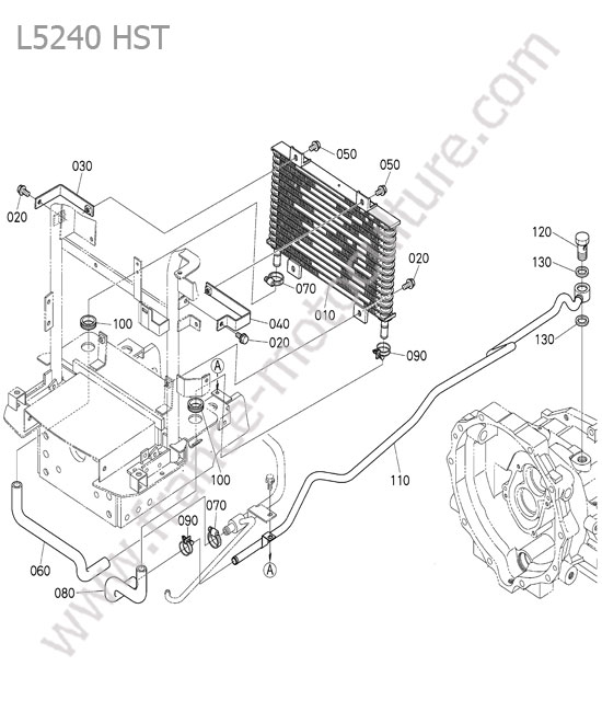 Refroidisseur huile KUBOTA L5240