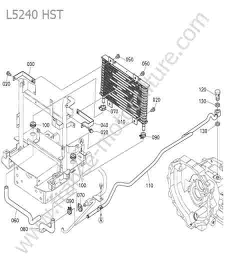 KUBOTA - L5240 : Refroidisseur huile