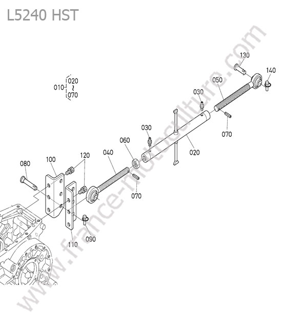 Barre poussee (3 points) KUBOTA L5240