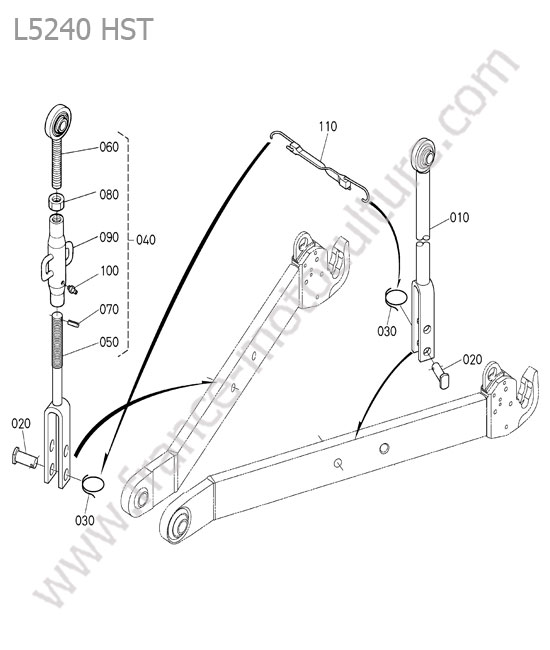 Chandelles KUBOTA L5240