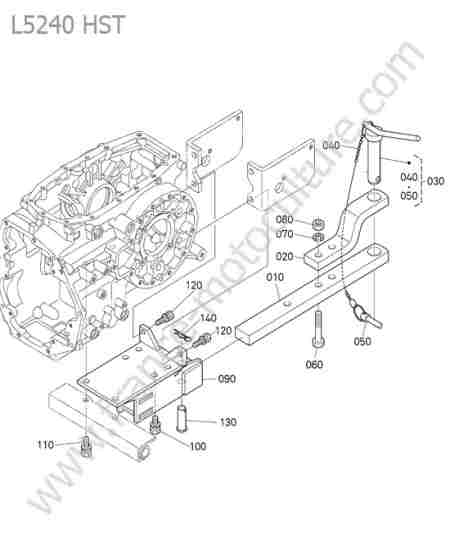 KUBOTA - L5240 : Attelage arriere
