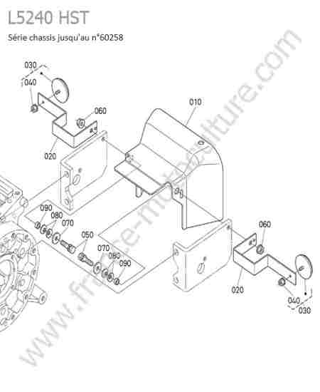 KUBOTA - L5240 : Protection prise de force (avant 60258)