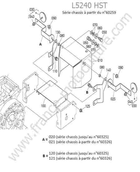 KUBOTA - L5240 : Protection prise de force (apres 60259)