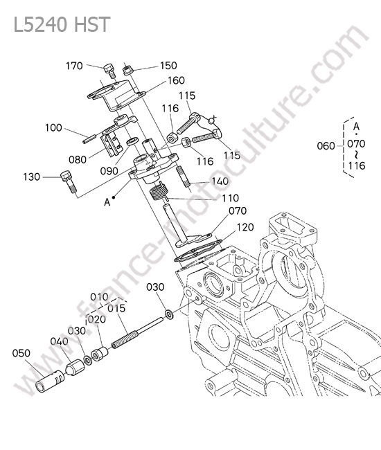 Limiteur regime KUBOTA L5240