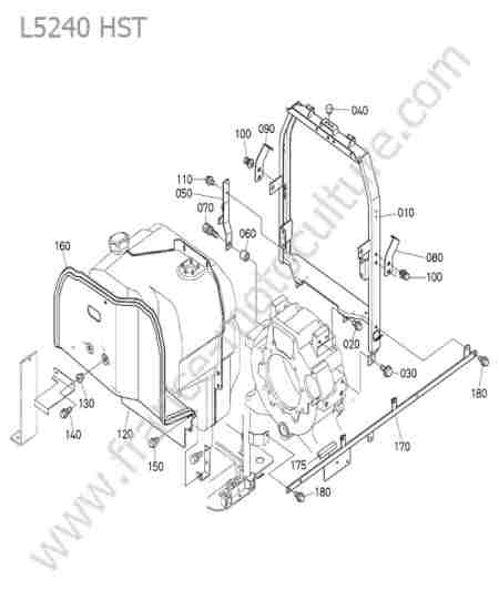 KUBOTA - L5240 : Bati / isolant capot