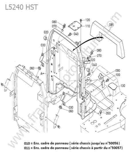 KUBOTA - L5240 : Cadre panneau