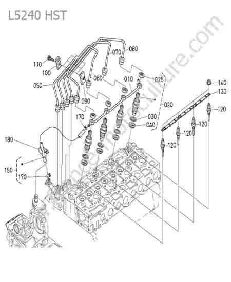 KUBOTA - L5240 : Injecteurs - bougies