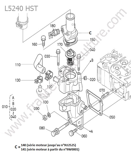 Thermostat KUBOTA L5240