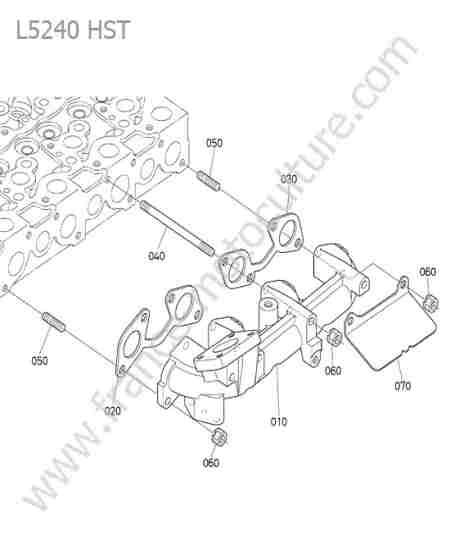 KUBOTA - L5240 : Echappement